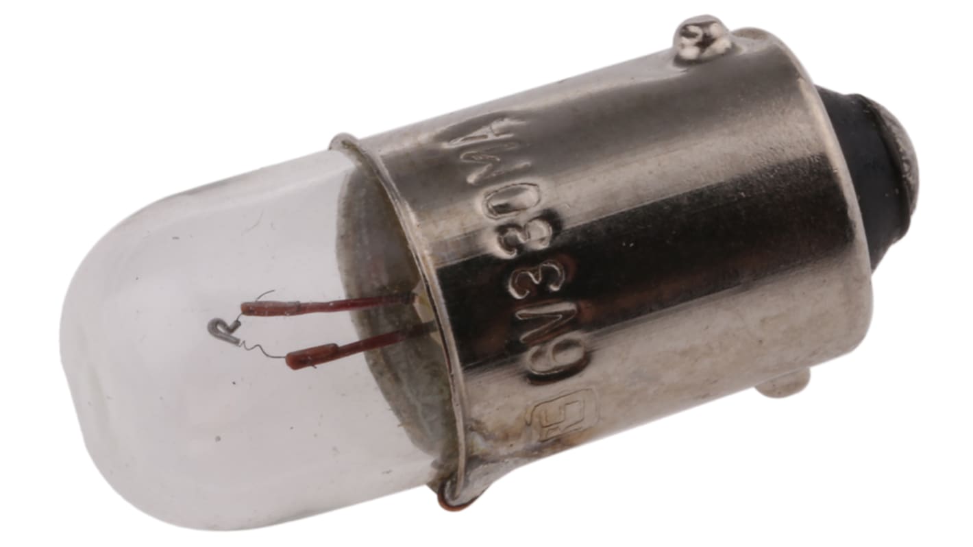 Luz indicadora, Casquillo BA9s, 6 V, 330 mA, Vida Útil 15000h