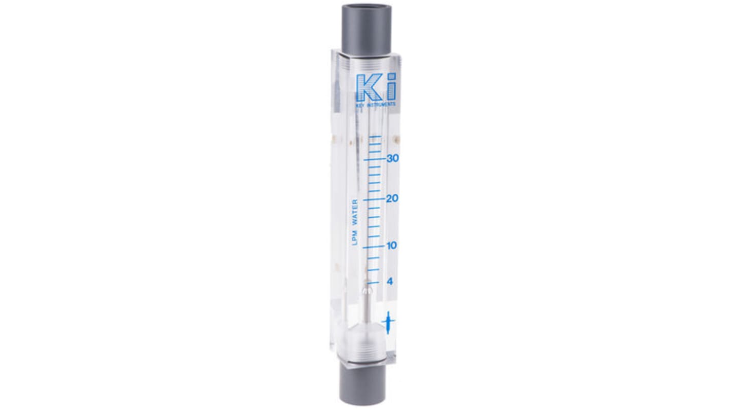 Key Instruments FR5000 Series Variable Area Flow Meter for Liquid, 4 L/min Min, 36 L/min Max