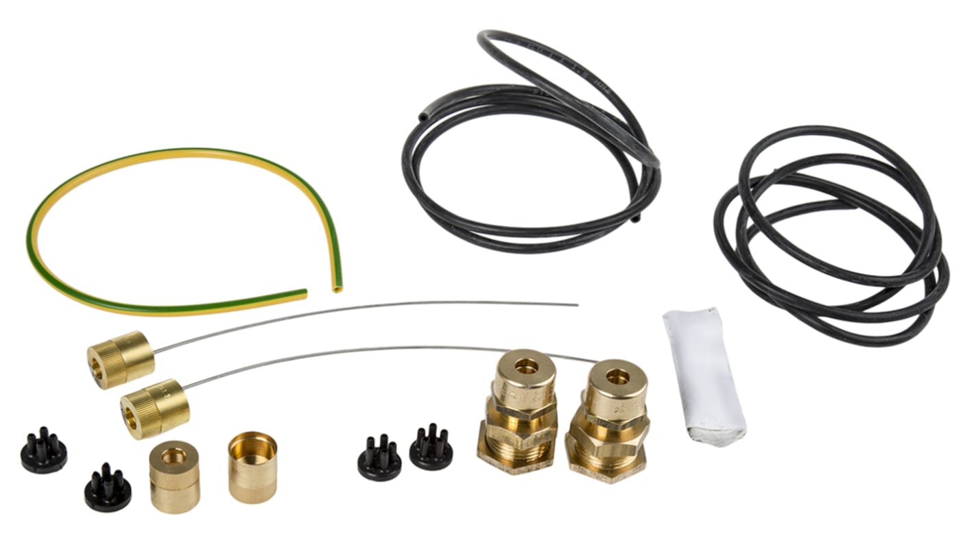 RS PRO Brass Cable Termination Kit, M20 Thread, 7mm Max