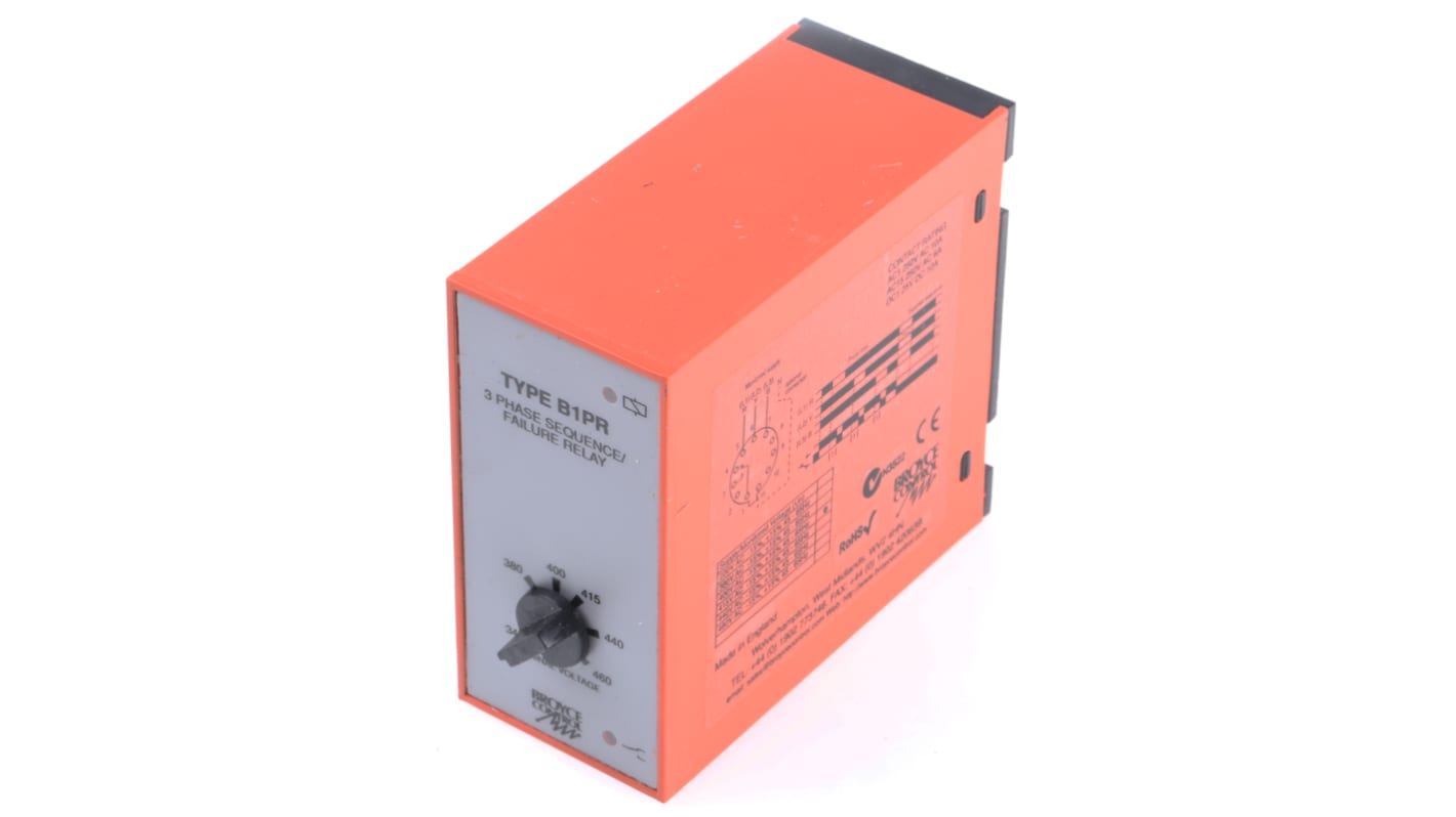 Broyce Control Phase, Voltage Monitoring Relay, SPDT, Maximum of 400V ac