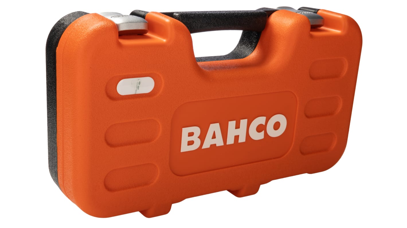 S160 Bahco 16Piece Metric 1/4 in Standard Socket Set with Ratchet, 6