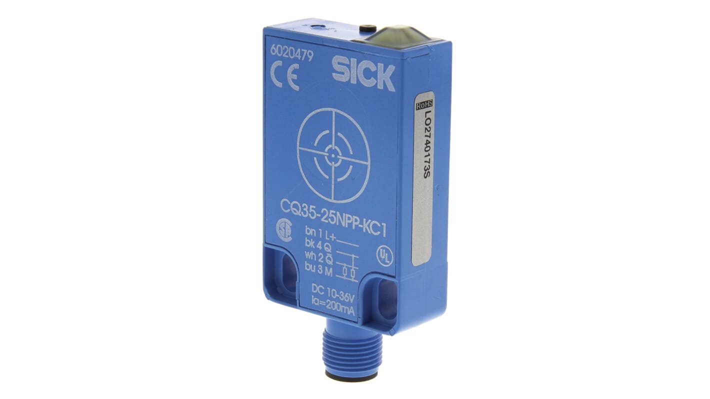 Sick Block-Style Proximity Sensor, 25 mm Detection, PNP Output, 10 → 40 V dc, IP67