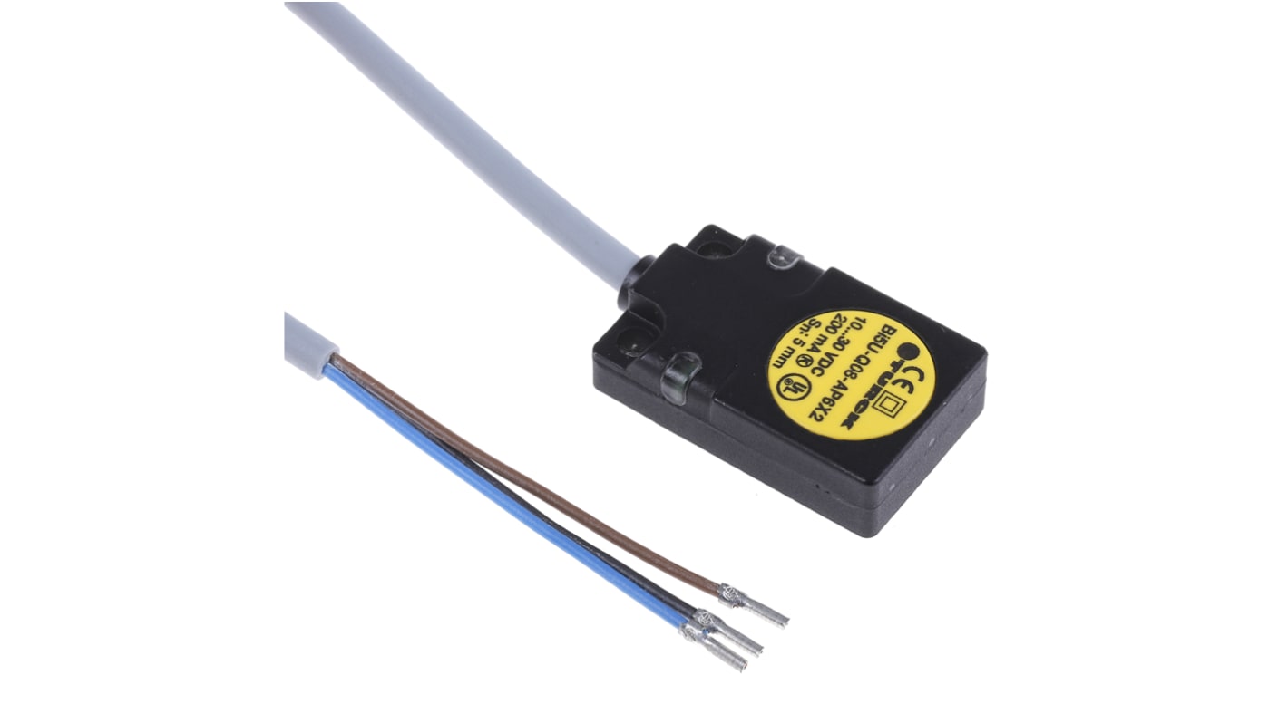 Sensor de proximidad Turck, alcance 5 mm, salida PNP, 10 → 30 Vdc, IP67, 250Hz