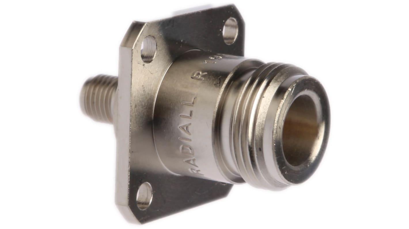 Radiall Straight 50Ω RF Adapter N Socket to SMA Socket 11GHz