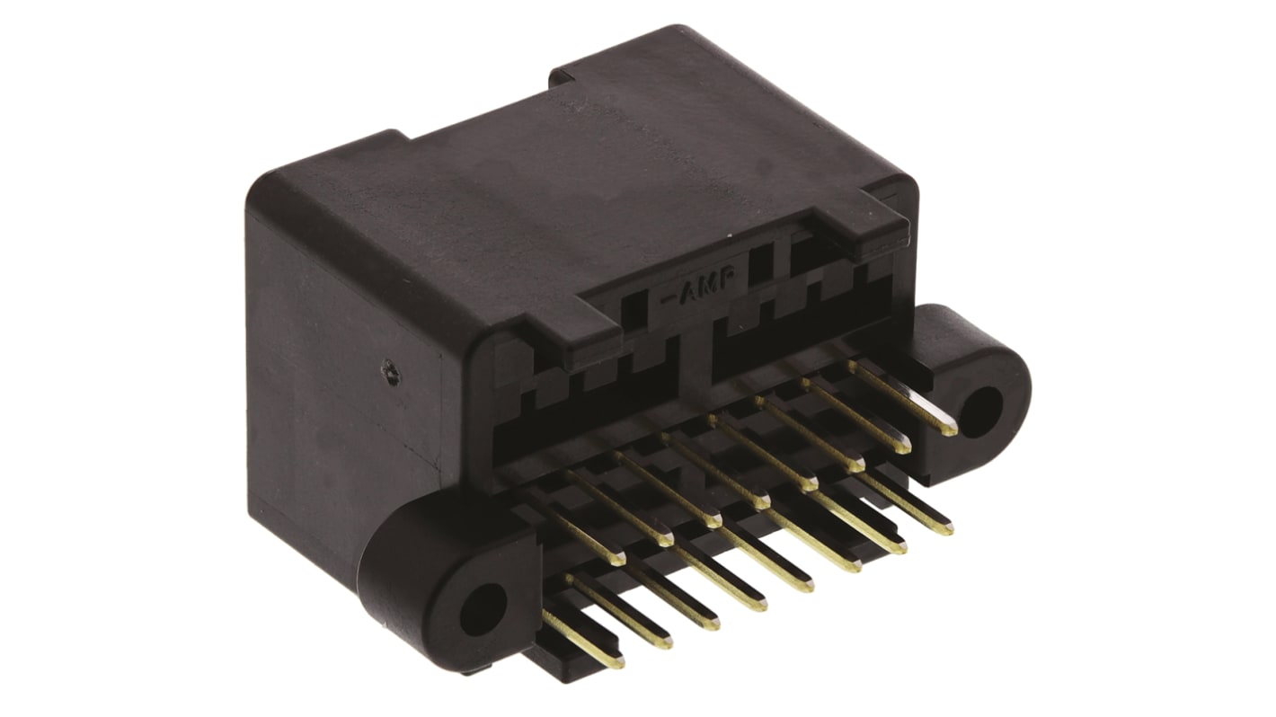 Carcasa de conector TE Connectivity 174975-2, Serie MULTILOCK 040, paso: 2.5mm, 16 contactos, 2 filas, Ángulo de 90° ,