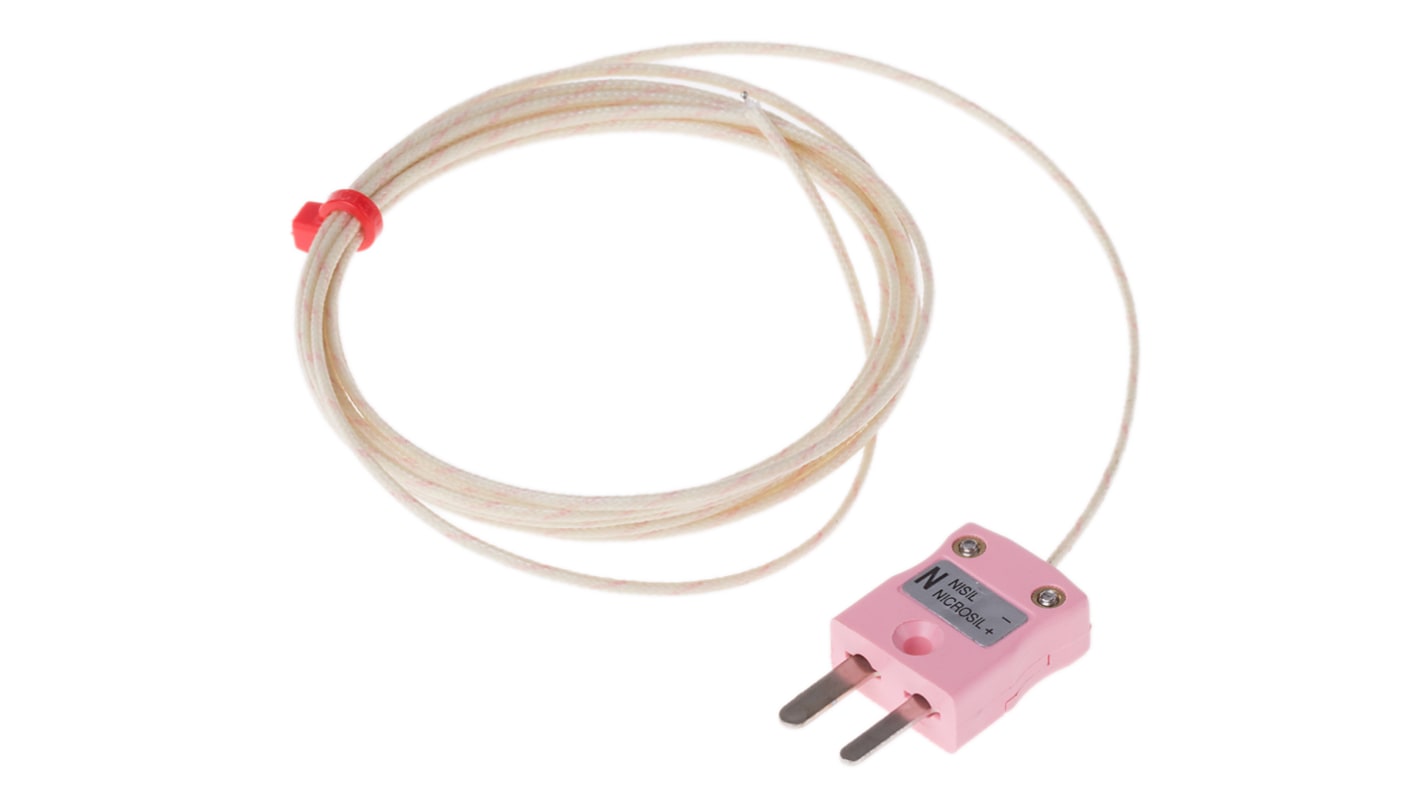 RS PRO Type N Thermocouple 1/0.3mm Diameter → +350°C