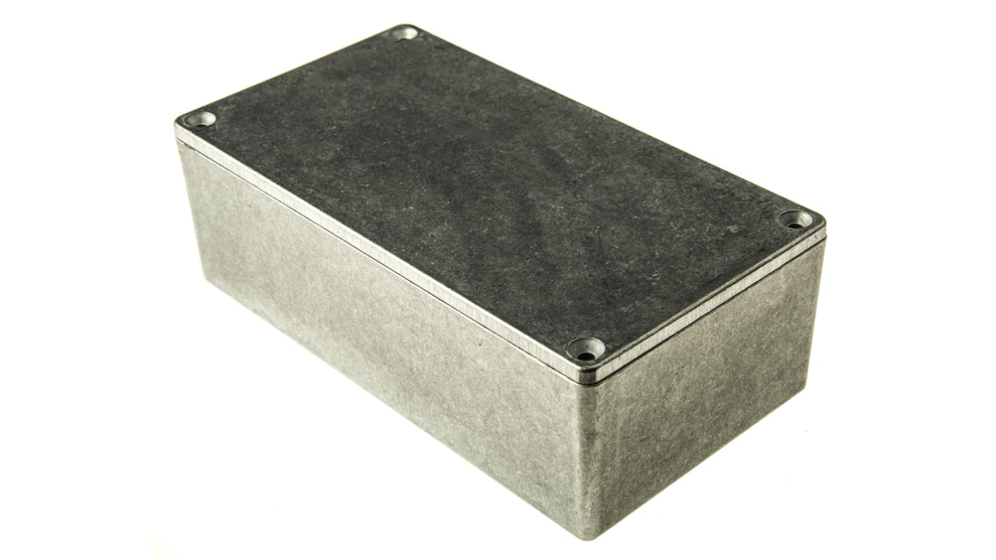 Hammond 1590 Series Natural Die Cast Aluminium Enclosure, IP65, Natural Lid, 153 x 83 x 50.5mm