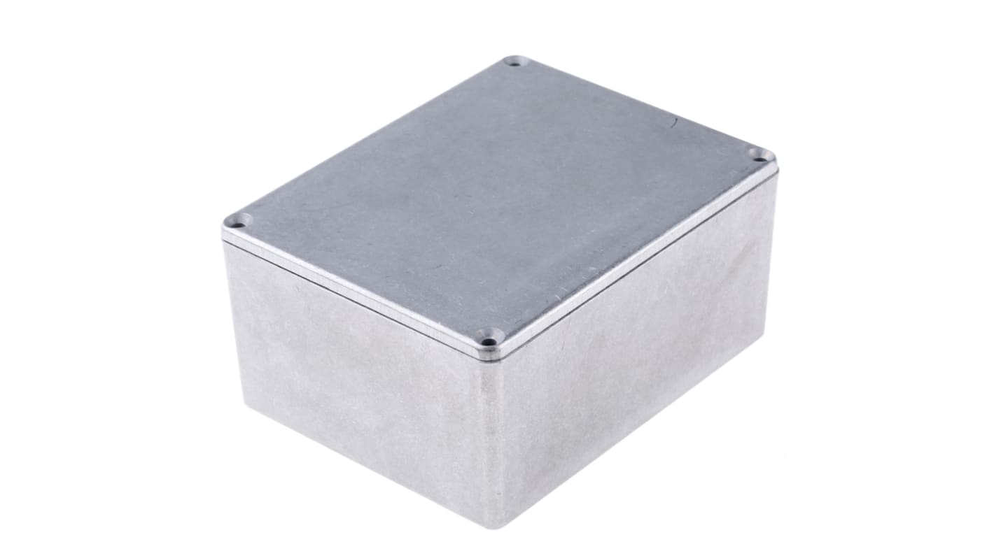 Caja Hammond de Aluminio Presofundido Natural, 119.5 x 94 x 56.5mm, IP65, Apantallada