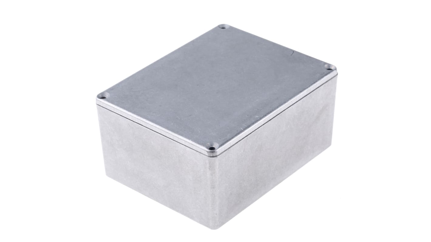 Hammond 1590 Series Natural Die Cast Aluminium Enclosure, IP65, Natural Lid, 119.5 x 94 x 56.5mm