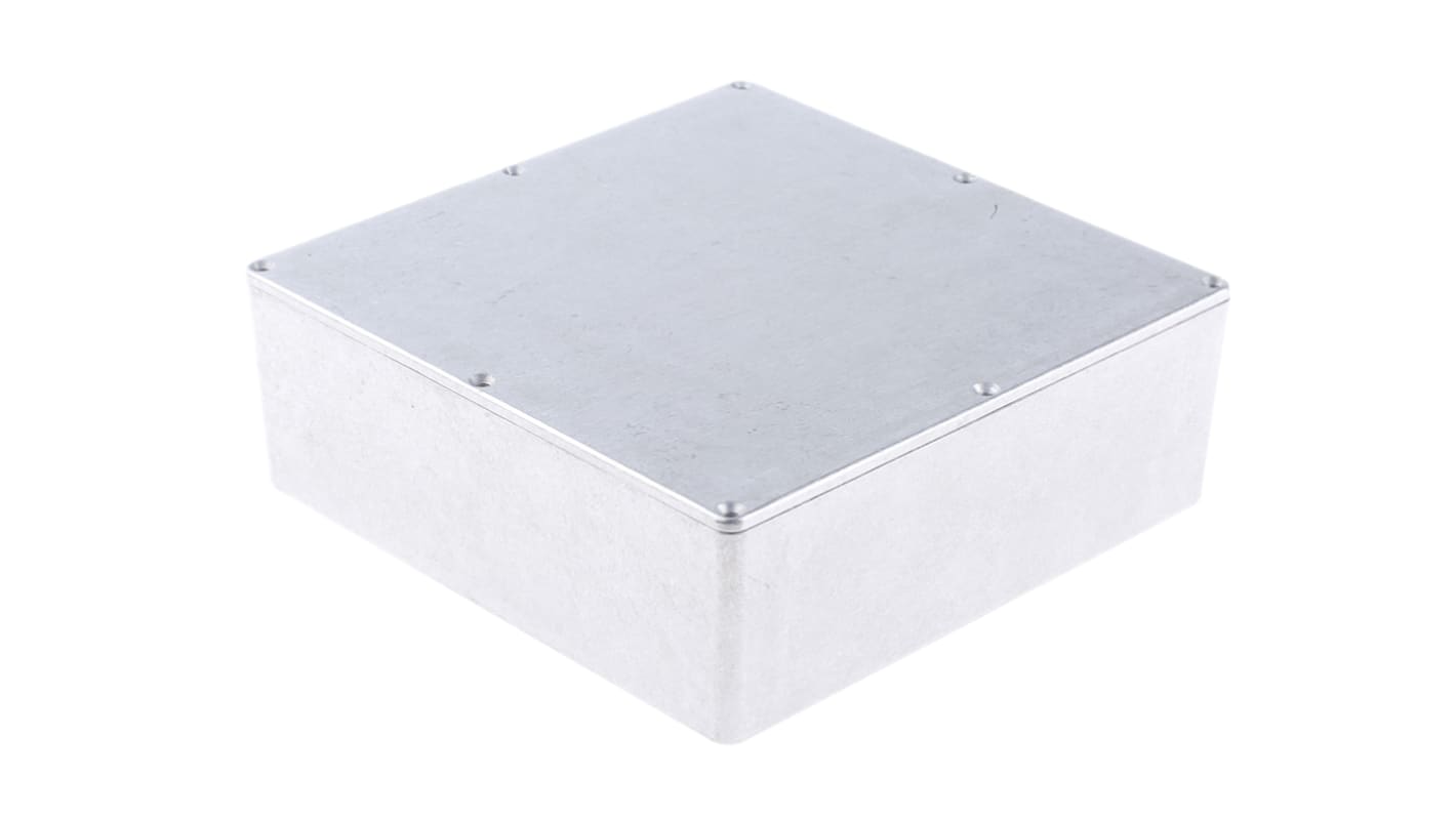 Hammond 1590 Series Natural Die Cast Aluminium Enclosure, IP65, Natural Lid, 188 x 188 x 67mm