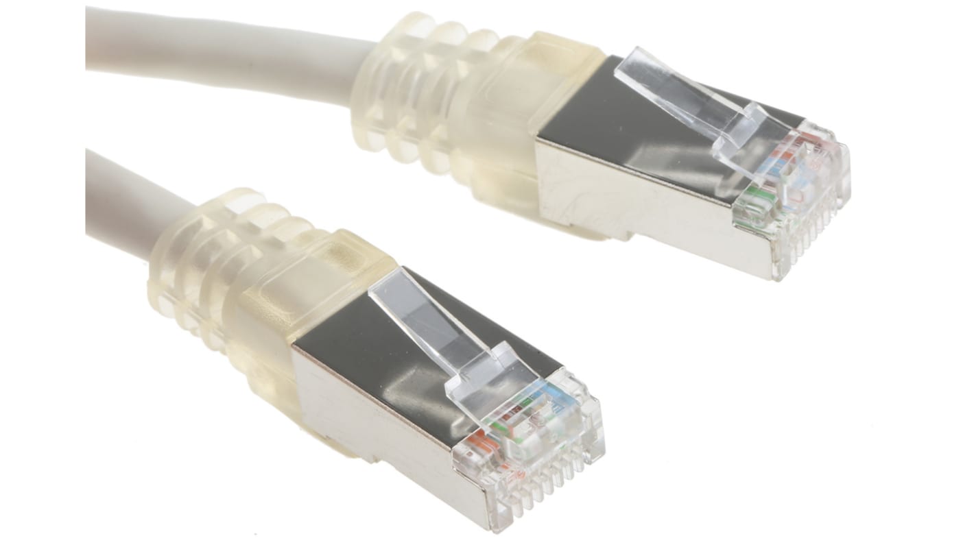 Decelect Cat5 Male RJ45 to Male RJ45 Ethernet Cable, F/UTP, Grey, 0.5m