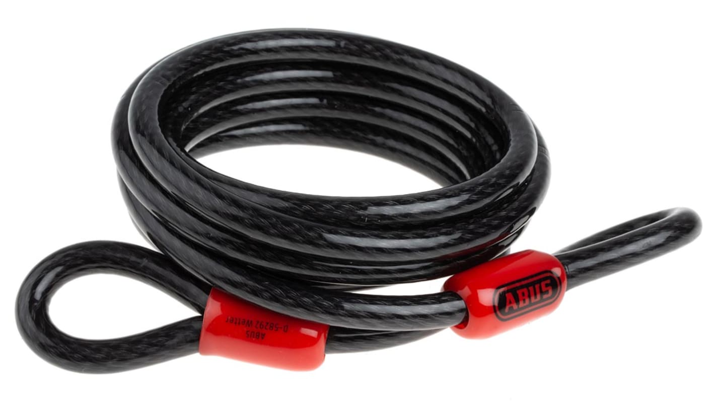 ABUS Tosløjfet kabel, 1.85m, Stål
