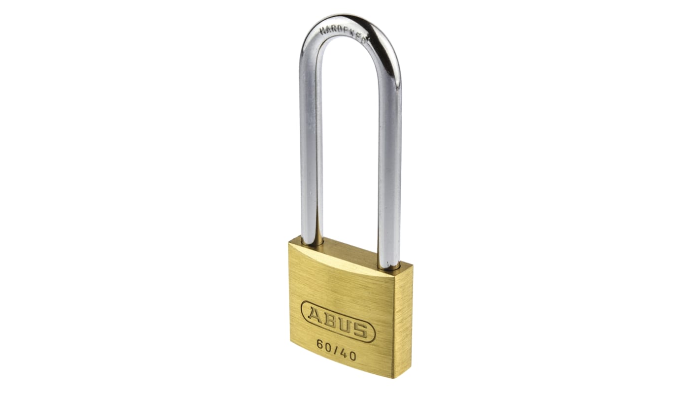 ABUS Key Weatherproof Brass, Steel Padlock, Keyed Alike, 6mm Shackle, 40mm Body