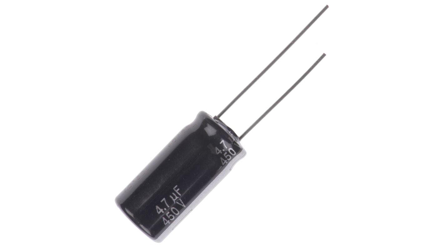 Panasonic 4.7μF Aluminium Electrolytic Capacitor 450V dc, Radial, Through Hole - ECA2WHG4R7