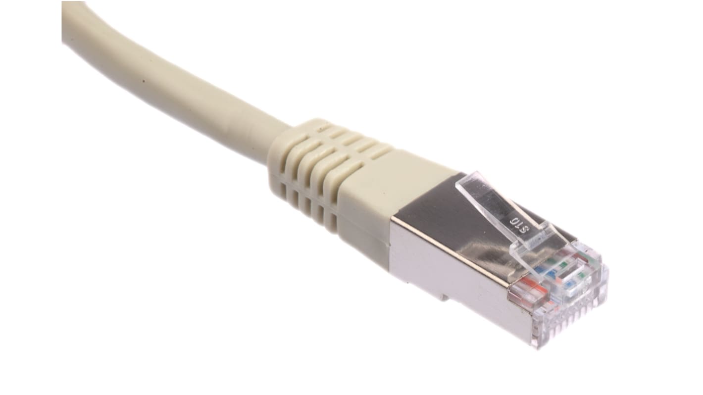 Cable Ethernet Cat5e U/UTP Brand-Rex de color Gris, long. 5m, funda de LSZH