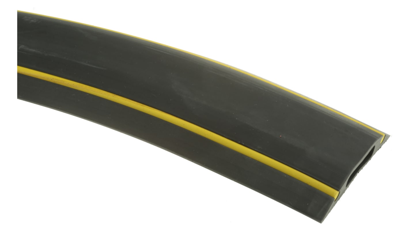 Vulcascot 3m Black/Yellow Cable Cover, 30 x 10mm Inside dia.