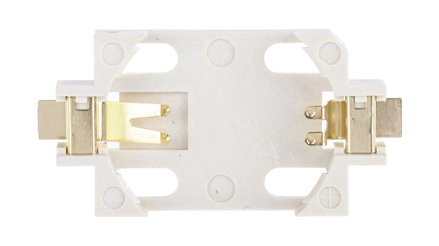 Portapilas para 1 pila CR2025, montaje PCB