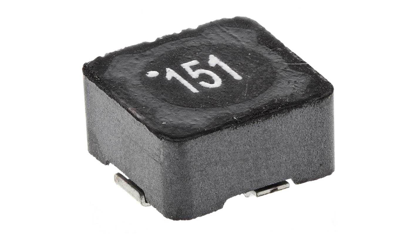 Wurth, WE-PD Shielded Wire-wound SMD Inductor with a Ferrite Core, 150 μH ±20% Shielded 520mA Idc