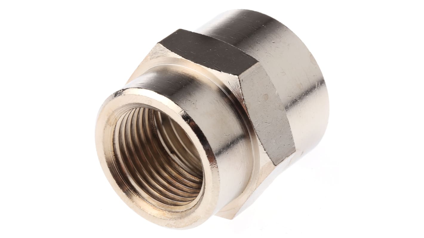 Legris LF3000 Series Straight Threaded Adaptor, G 3/8 Female to G 1/2 Female, Threaded Connection Style