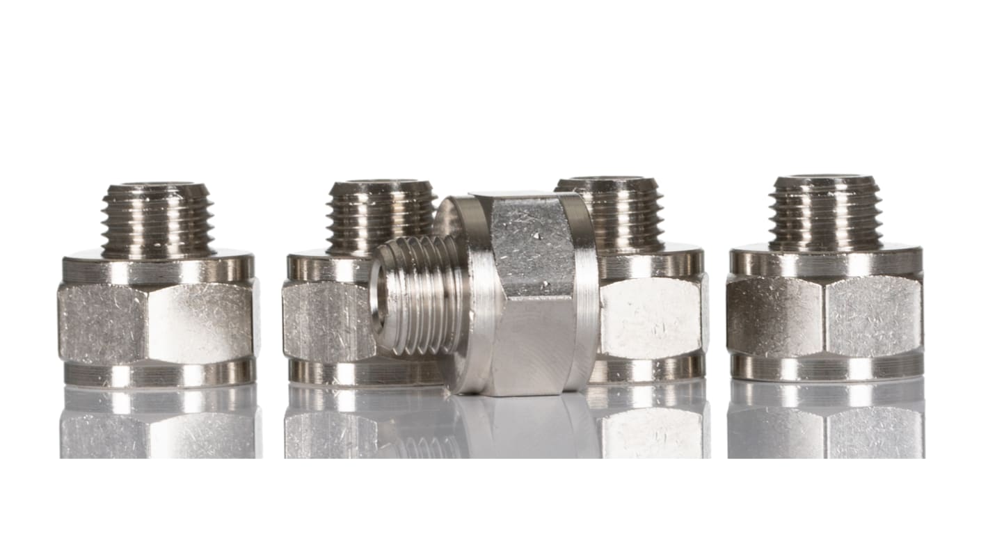 Legris LF3000 Series Straight Threaded Adaptor, G 1/4 Male to G 3/8 Female, Threaded Connection Style