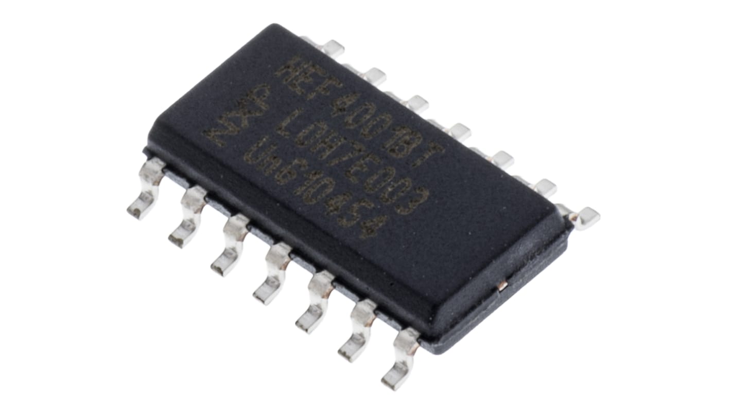 NXP HEF4001BT,652, Quad 2-Input NOR Logic Gate, 14-Pin SOIC