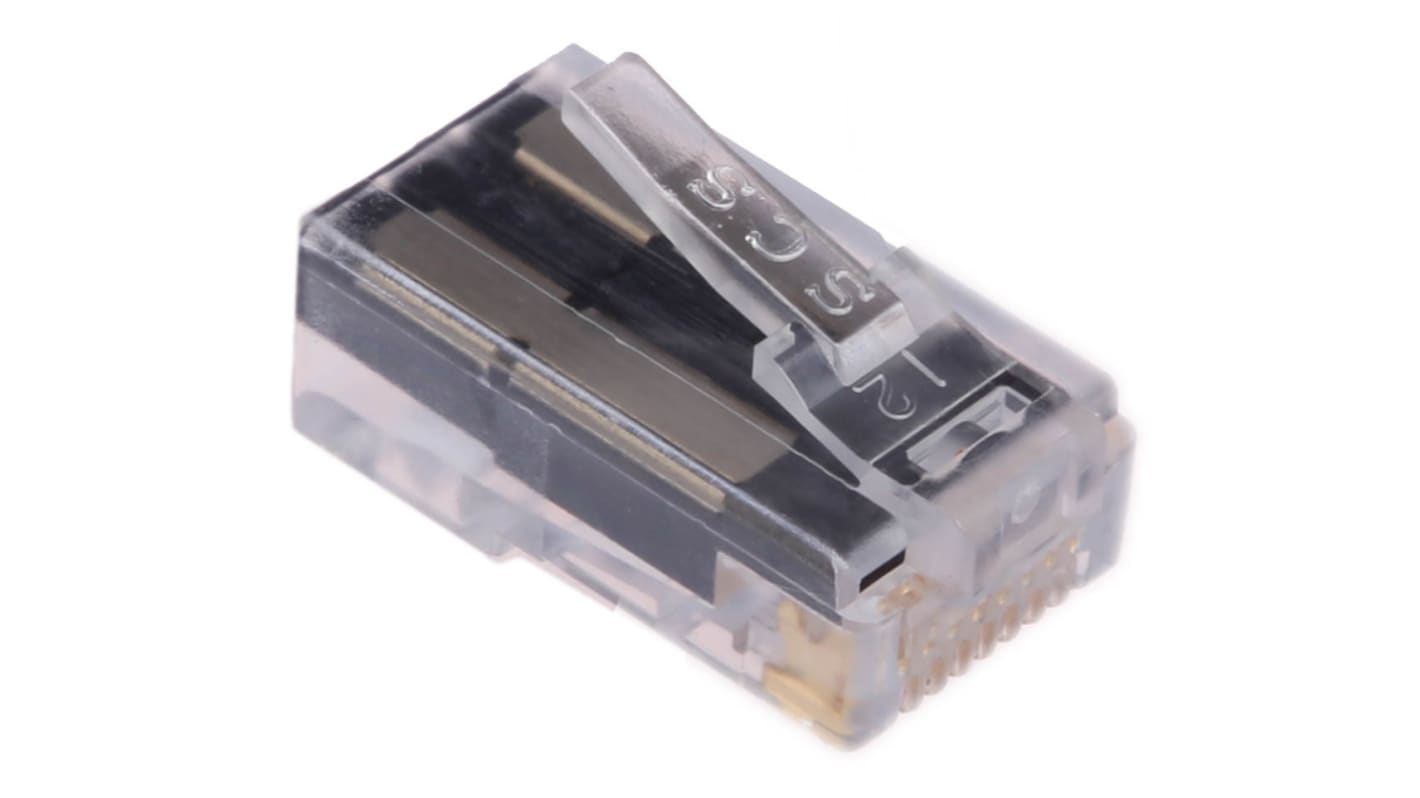 Conector RJ45 Cat6 Macho Bel-Stewart, de 8P8C vías, apantallamiento UTP