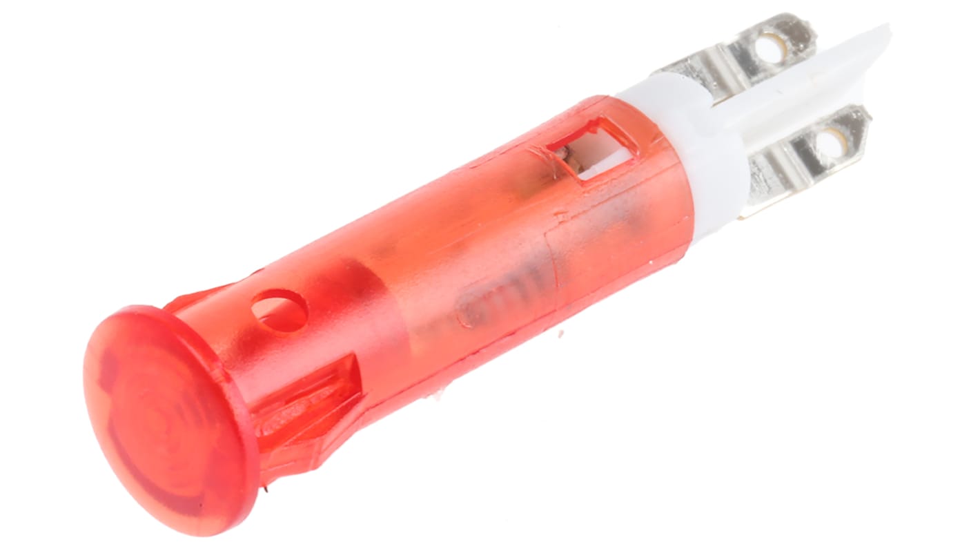 Indicatore da pannello Signal Construct Rosso  a LED, 5 → 7V, A filo, foro da 5mm