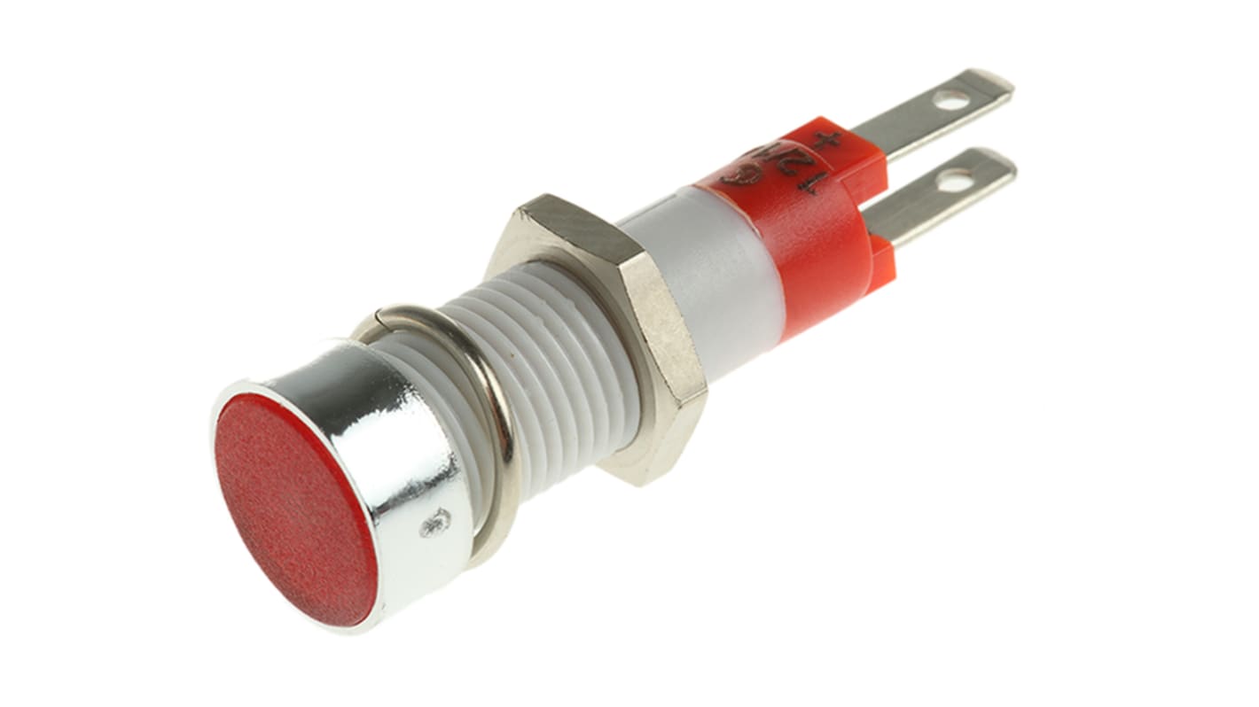 Indicatore da pannello Signal Construct Rosso  a LED, 12 → 14V, A filo, foro da 8mm