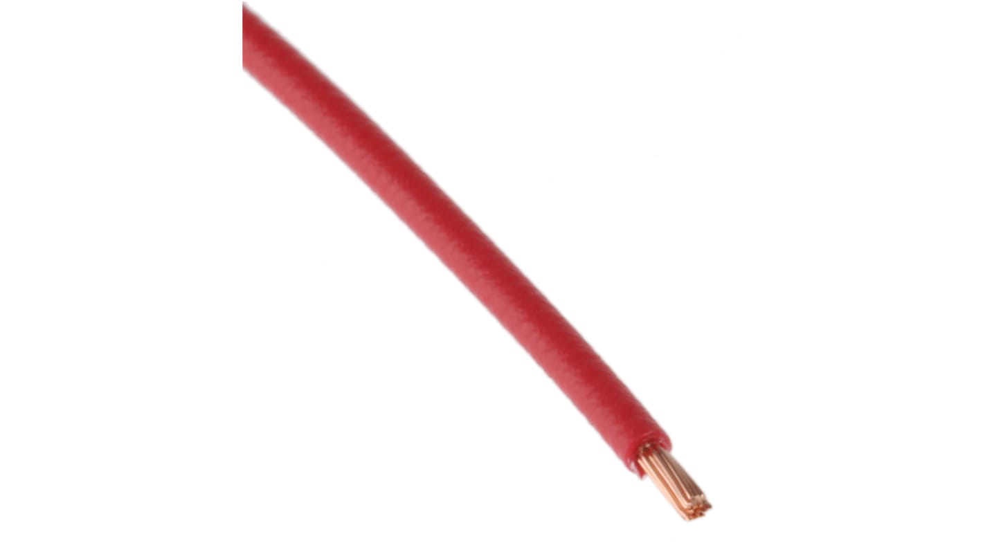 Cable para Automoción TE Connectivity ACW0219-0.50-2, área transversal 0,5 mm² Filamentos del Núcleo 19 / 0,19 mm Rojo,