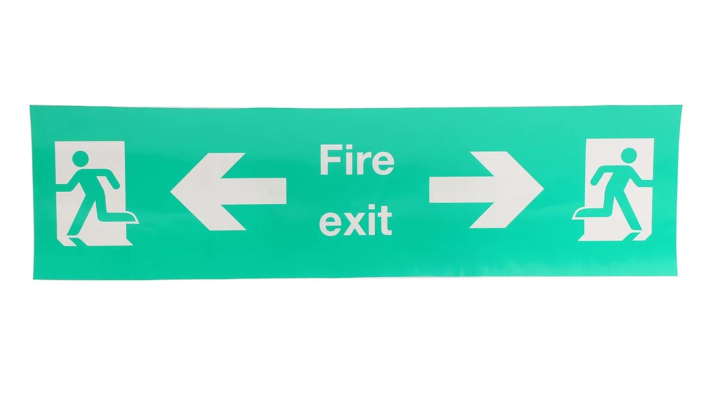 Vinyl FIRE EXIT, Fire Exit, English, Exit Sign