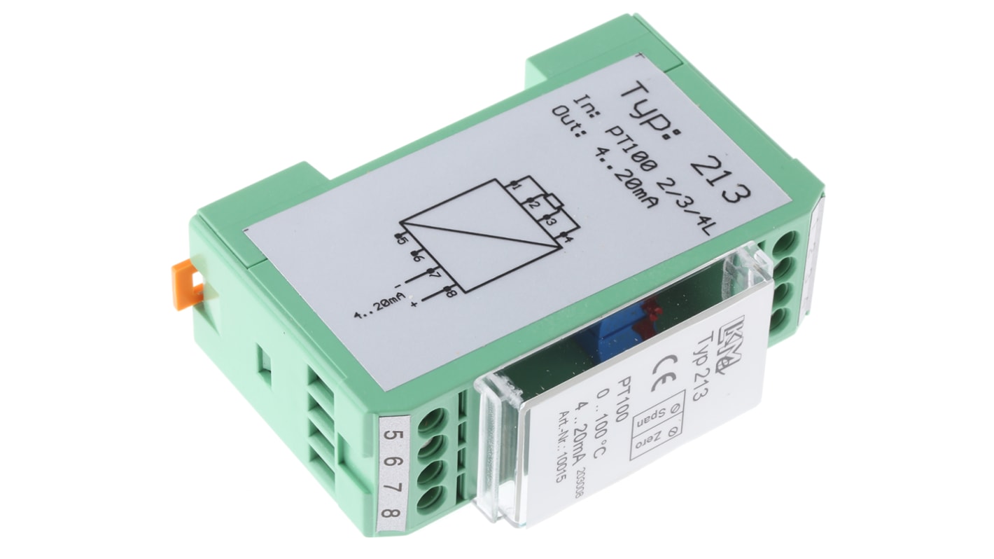 LKMelectronic Temperatur-Messumformer 10 → 36 V, 0°C → +100°C für Pt100