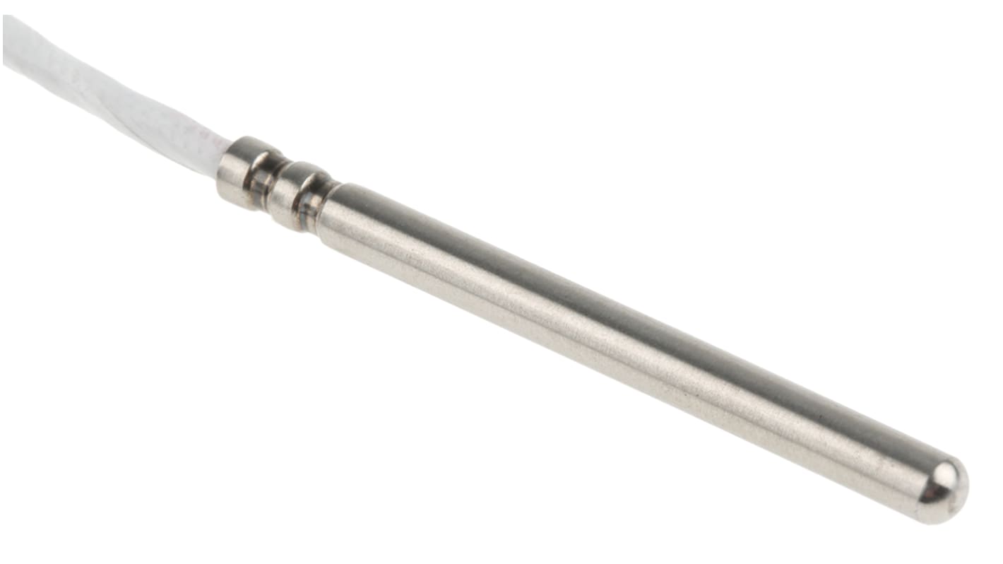 Reckmann PT100 RTD Sensor, 4mm Dia, 50mm Long, Probe, Class B +260°C Max