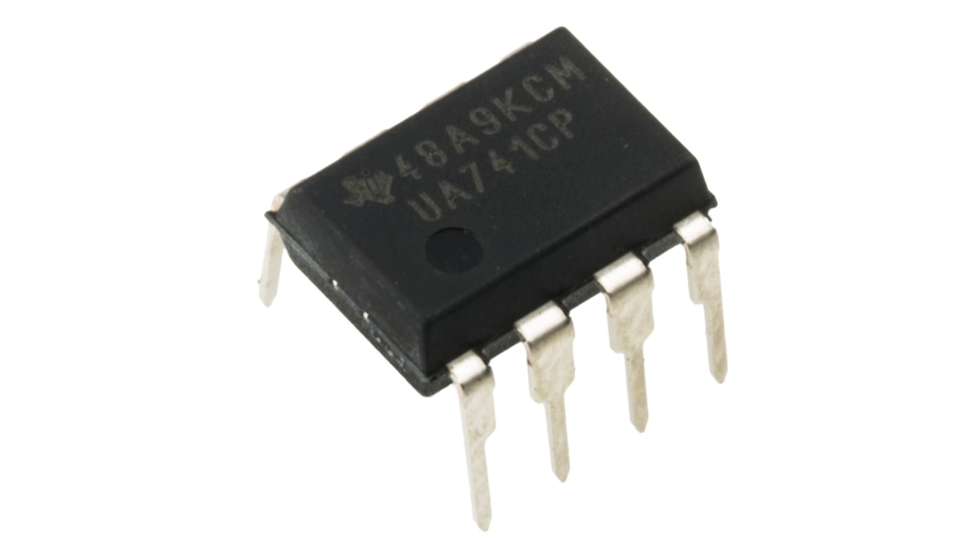 UA741CP Texas Instruments, Op Amp, 1MHz, 8-Pin PDIP