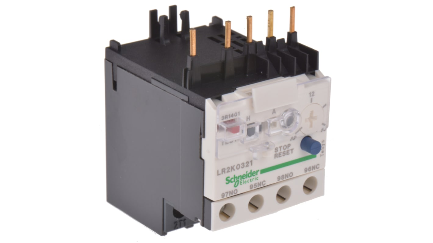 Schneider Electric LR2K Thermal Overload Relay 1NO + 1NC, 10 → 14 A F.L.C, 14 A Contact Rating, 100 W, 250 V dc,