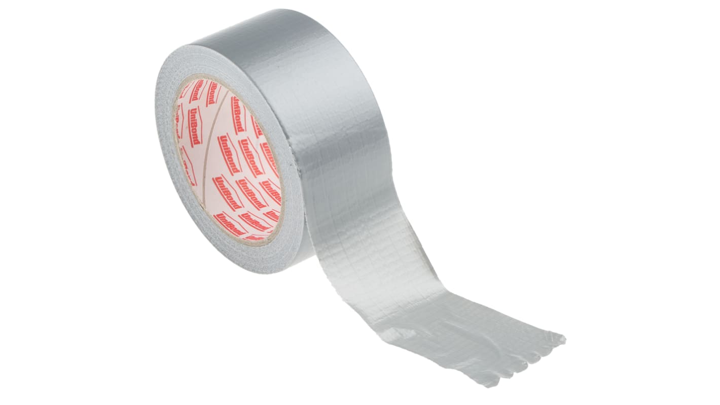 Loctite UniBond Duct Tape Duct Tape, 25m x 50mm, Silver, PE Coated Finish