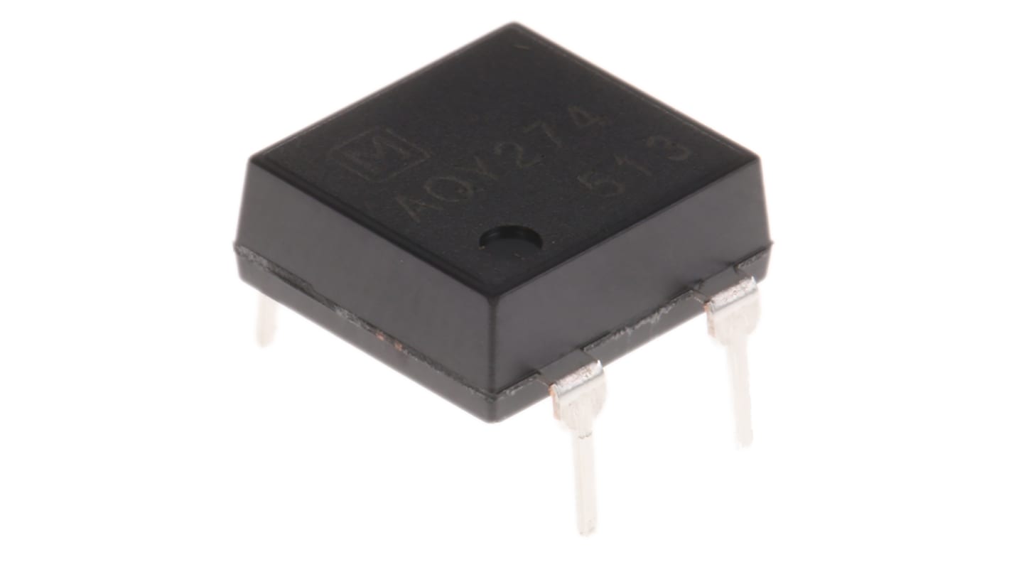 Optron, počet kolíků: 4 výstup MOSFET vstup DC průchozí otvor DIP