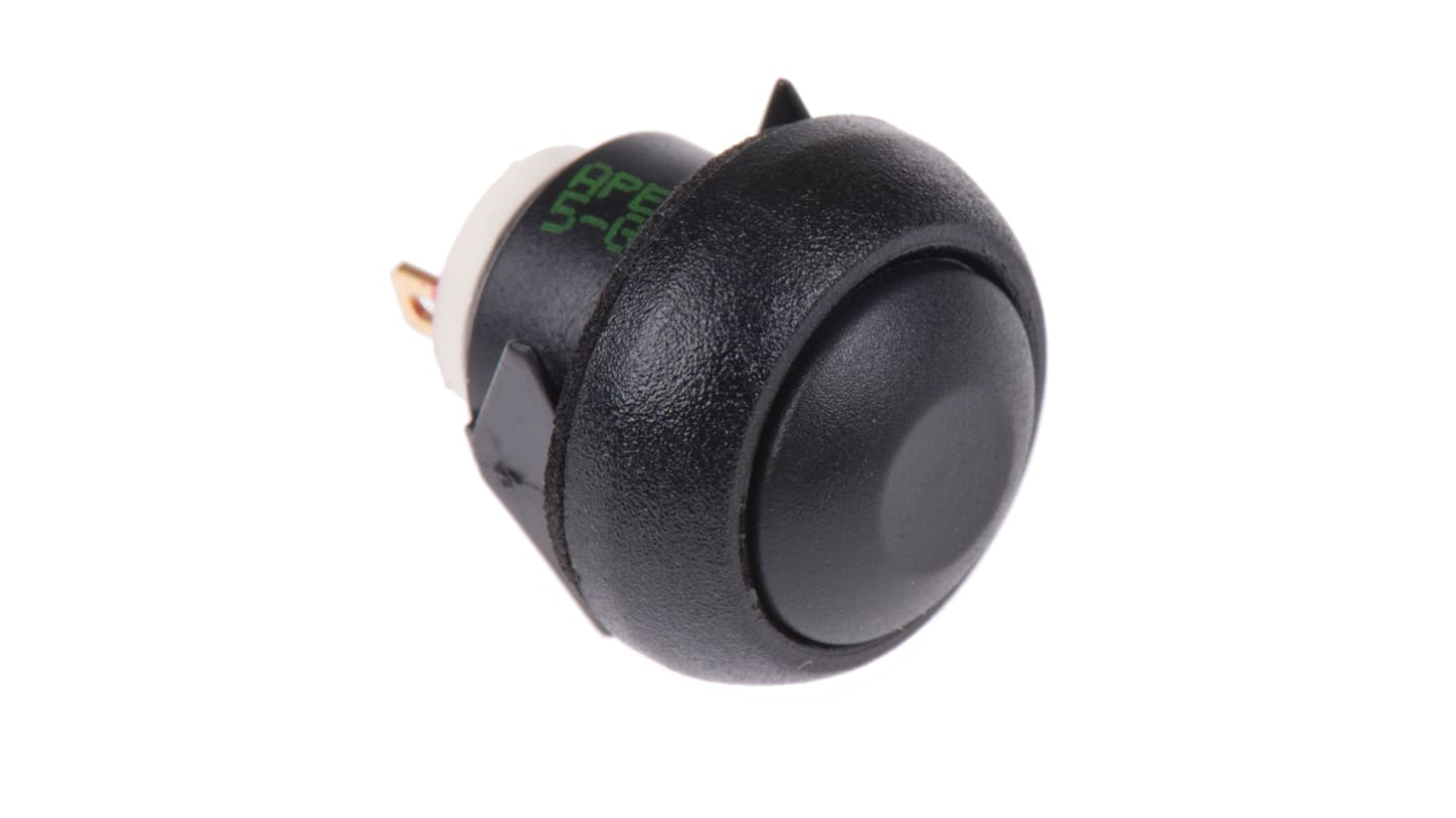 APEM Miniature Push Button Switch, Momentary, Panel Mount, 13.6mm Cutout, SPST, 32V ac, IP67