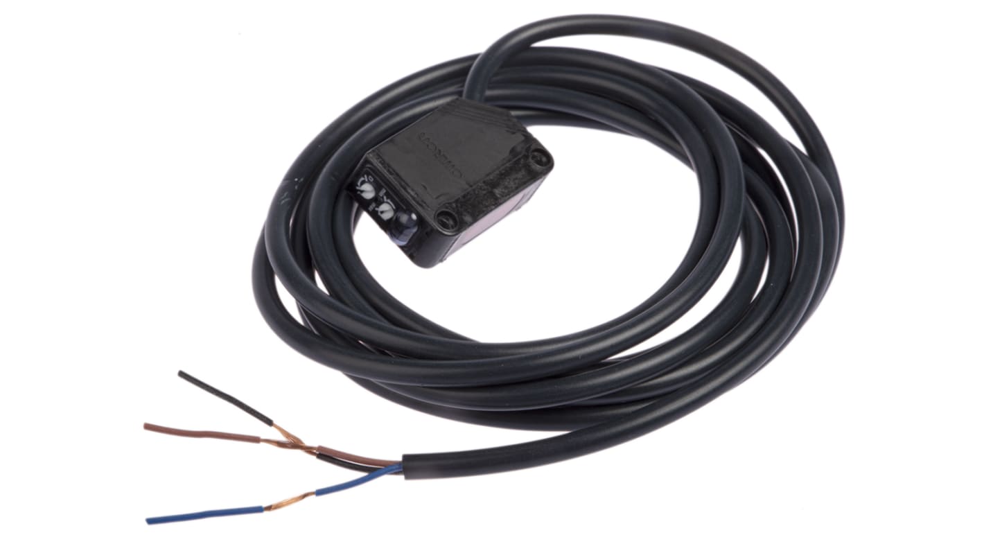 Omron Diffuse Photoelectric Sensor, Block Sensor, 5 mm → 100 mm Detection Range