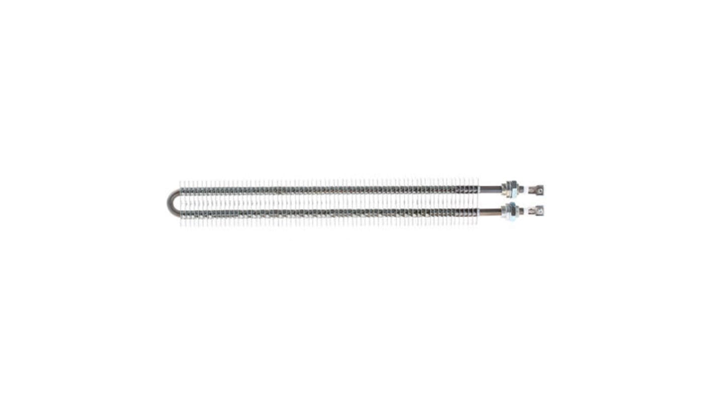 Finned Tubular Heater, 370mm, 750 W, 230 V ac