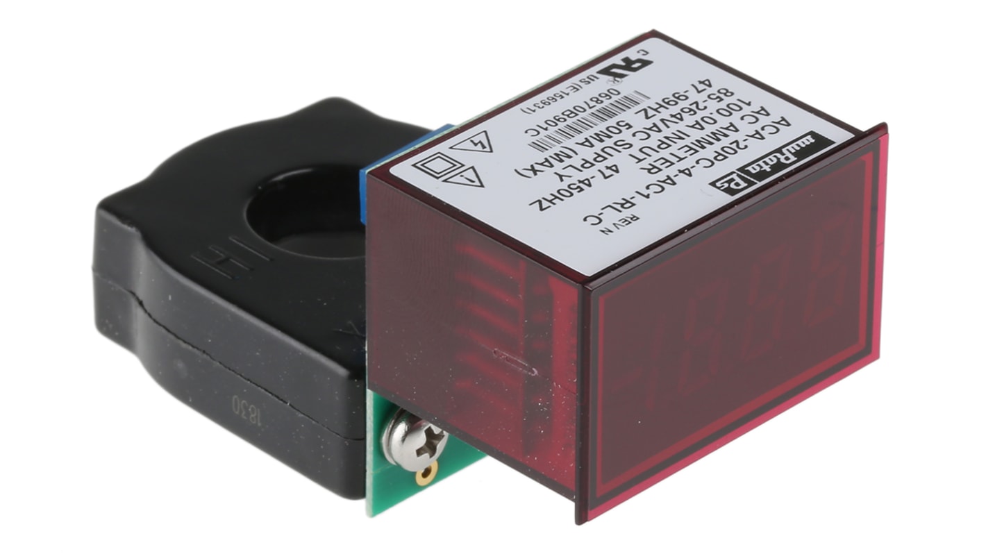 Murata Power Solutions Digitalt amperemeter AC, udskæring: H: 21.3mm x B: 33.9mm