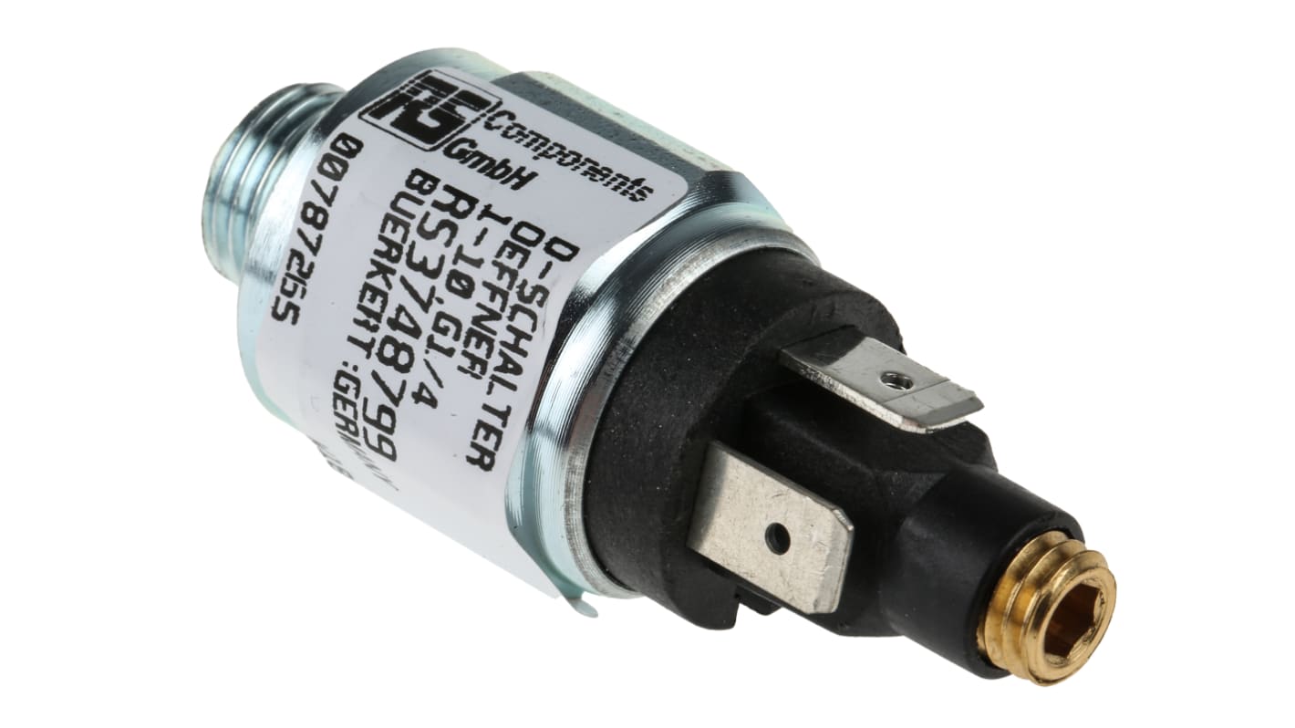 787265 Burkert Type 1045 Series Pressure Sensor, 1bar Min, 10bar Max, NC Output, Differential
