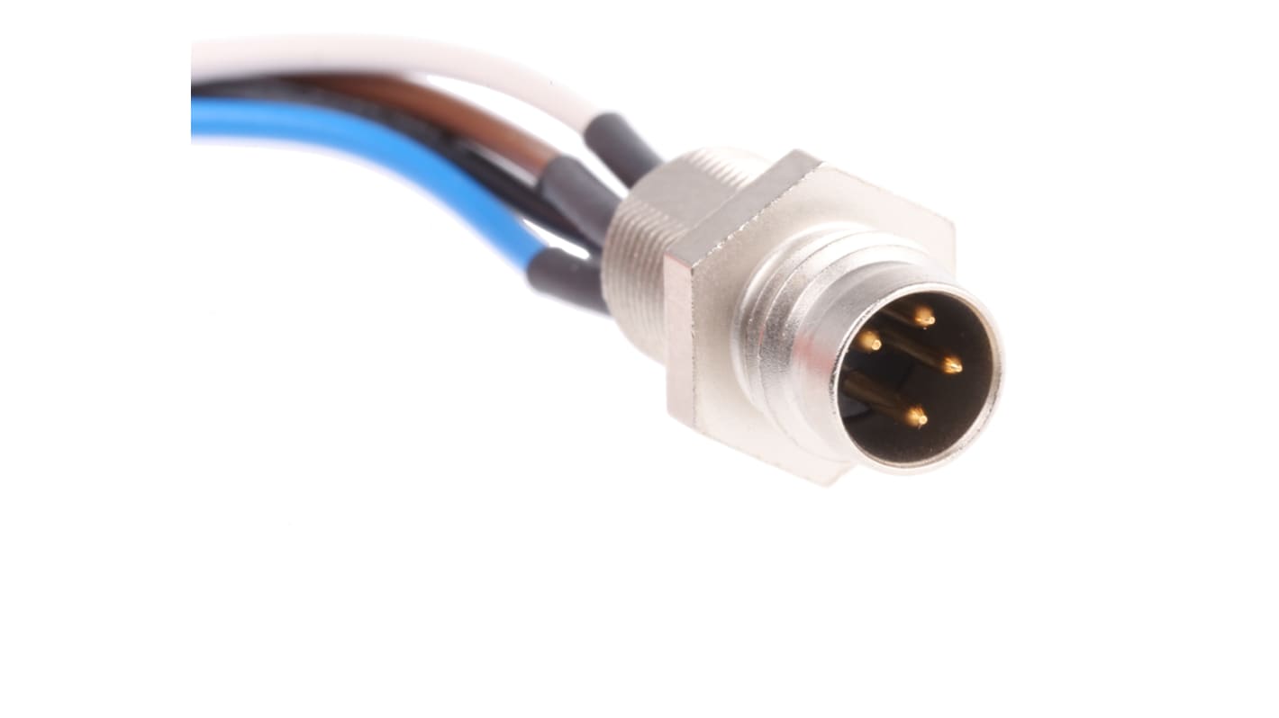 Lumberg Automation Straight Male 4 way M8 to Unterminated Sensor Actuator Cable, 0.5m