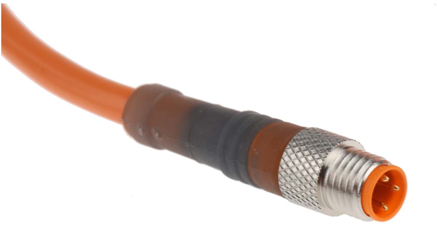 Lumberg Automation Straight Male 3 way M8 to Unterminated Sensor Actuator Cable, 2m