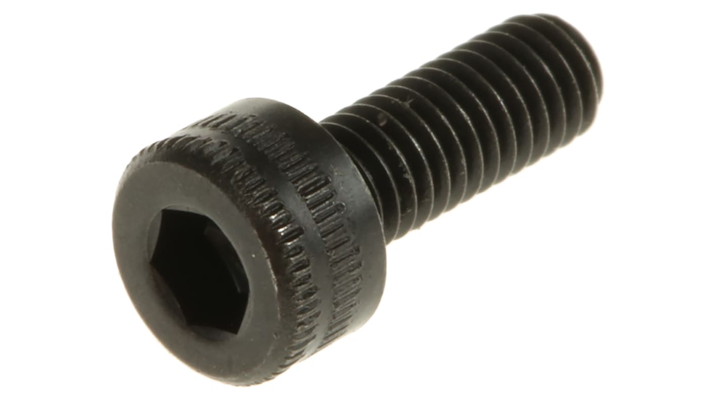 Holo-Krome Black, Self-Colour Steel Hex Socket Cap Screw, DIN 912, M3 x 8mm