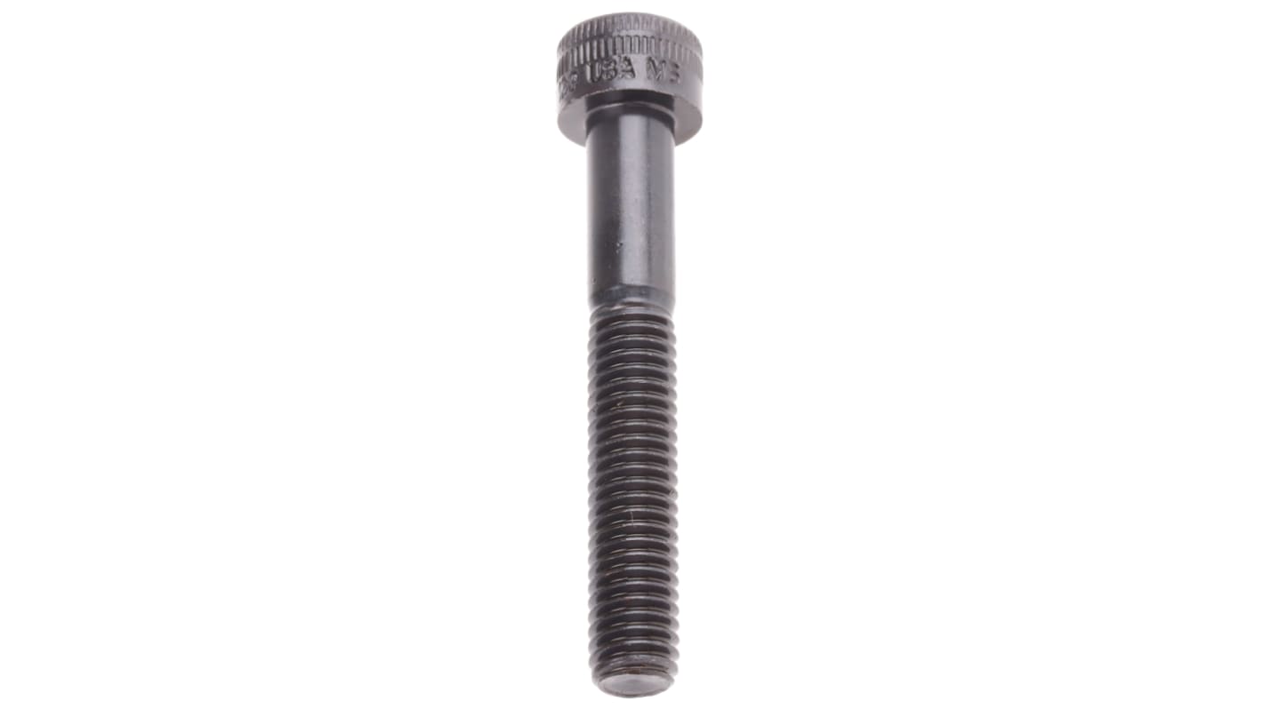 Holo-Krome Black, Self-Colour Steel Hex Socket Cap Screw, DIN 912, M6 x 40mm