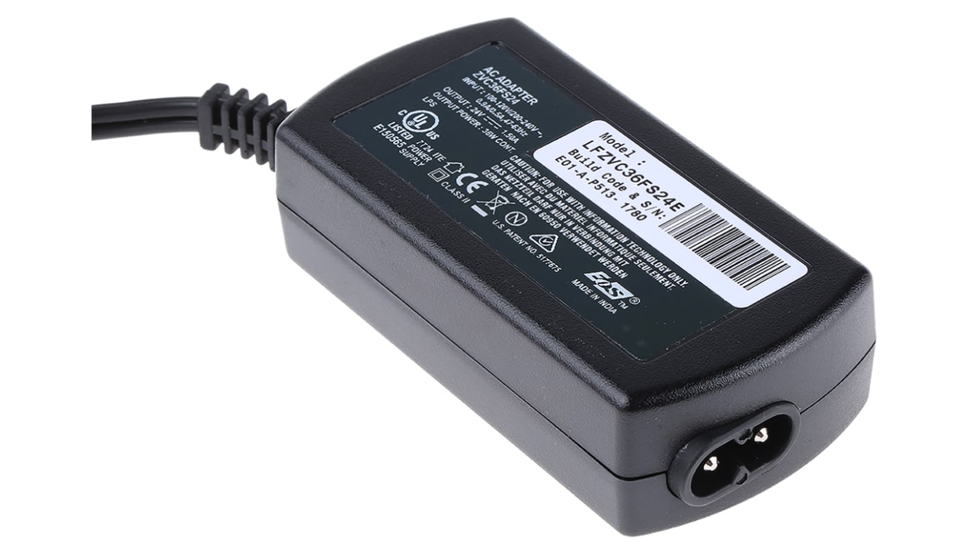 EOS Power Brick AC/DC Adapter 24V dc Output, 1.5A Output