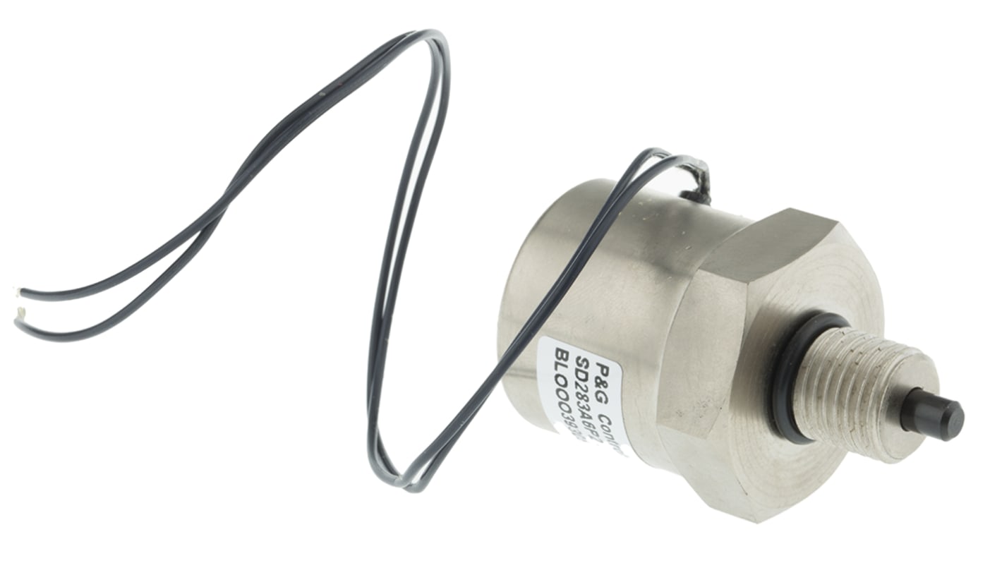 Solenoide lineare A trazione Mechetronics, 24 V c.c., corsa max. 6.5mm