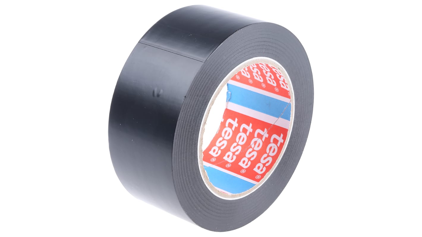 Tesa 4169, 4169 PVC Markierungsband Schwarz Typ Bodenmarkierungsband, Stärke 0.18mm, 50mm x 33m