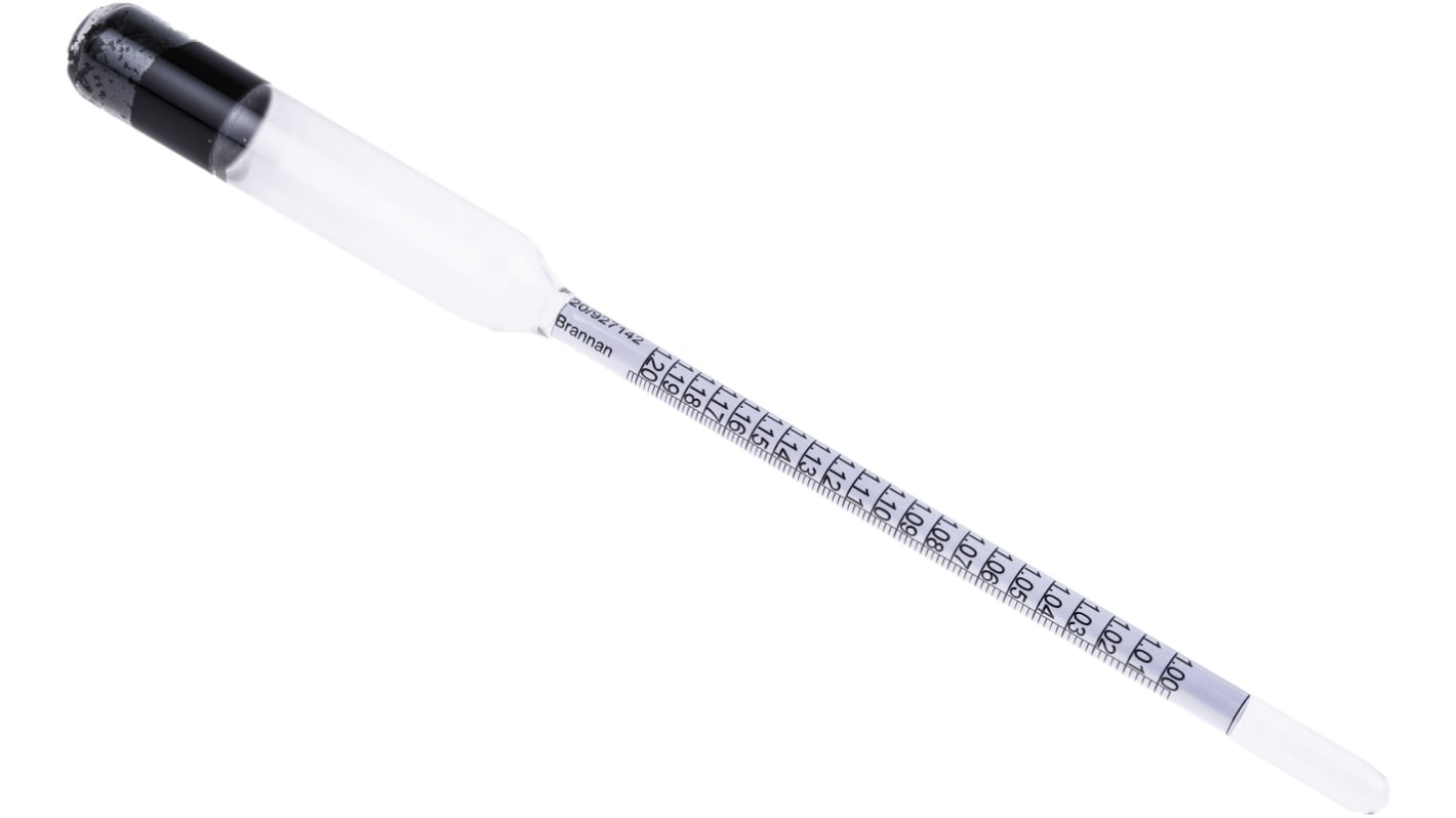 Brannan Hydrometer / 1.2°SG 1°SG, 0,002 SG mit Skalierung, L. 290mm