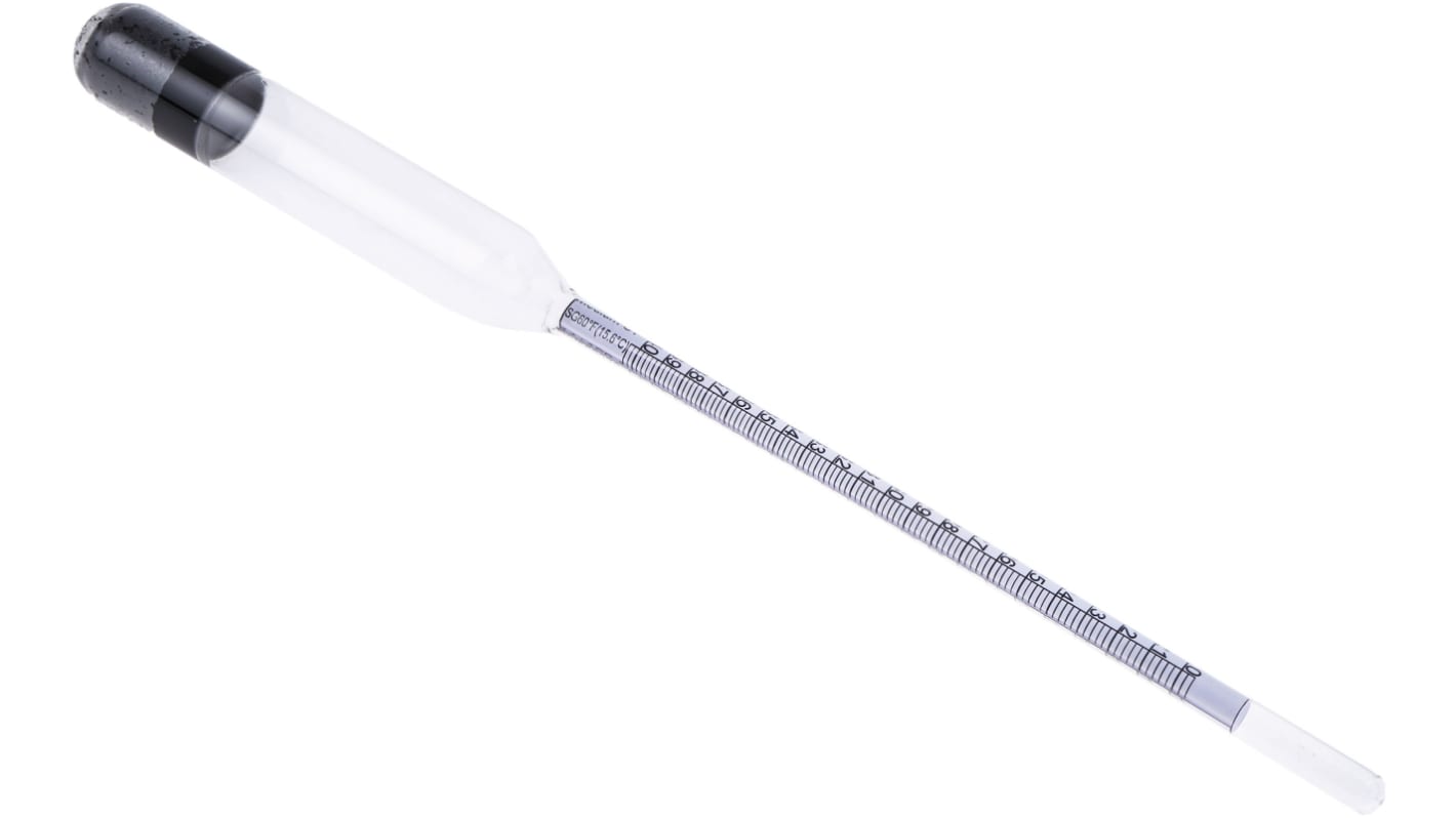 Brannan Hydrometer / 1.4°SG 1.2°SG, 0,002 SG mit Skalierung, L. 290mm